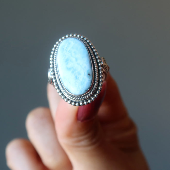 larimar oval ring