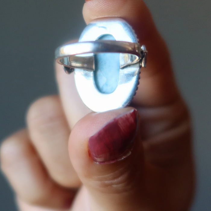 larimar oval ring
