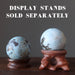 larimar spheres on stands