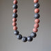black and red lava necklace