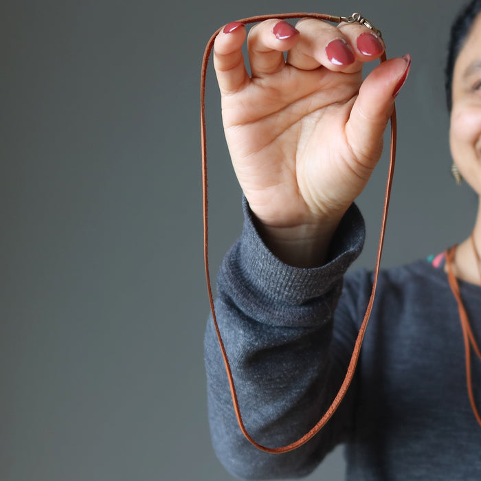 Leather Cord Necklace Oh Dear! Brown Deerskin
