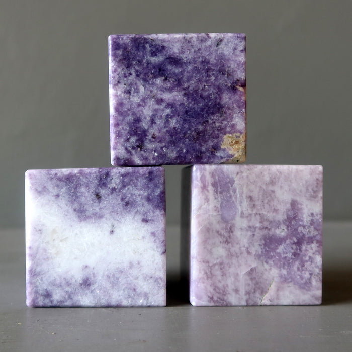 Lepidolite Cube Meditation Spirit Superpower Stone