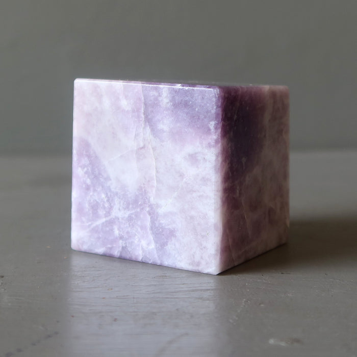Lepidolite Cube Meditation Spirit Superpower Stone