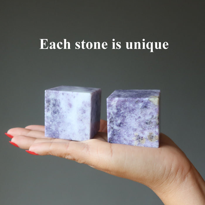 Lepidolite Cube Meditation Spirit Superpower Stone