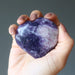 lepidolite heart