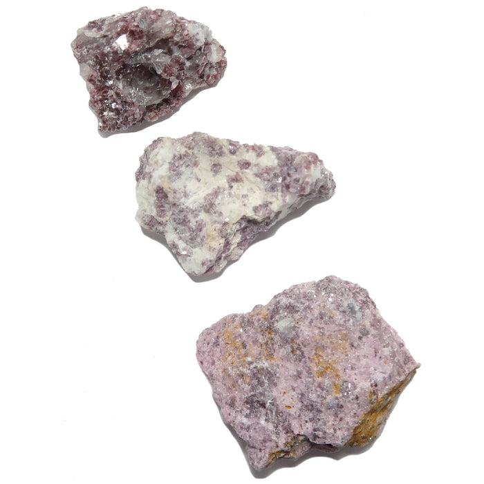 raw lepidolite stones