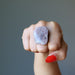 tumbled lepidolite ring
