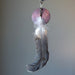 magnesite heart feather necklace