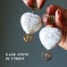 magnesite heart pendants