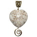 magnesite heart pendant