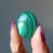 malachite oval cabochon