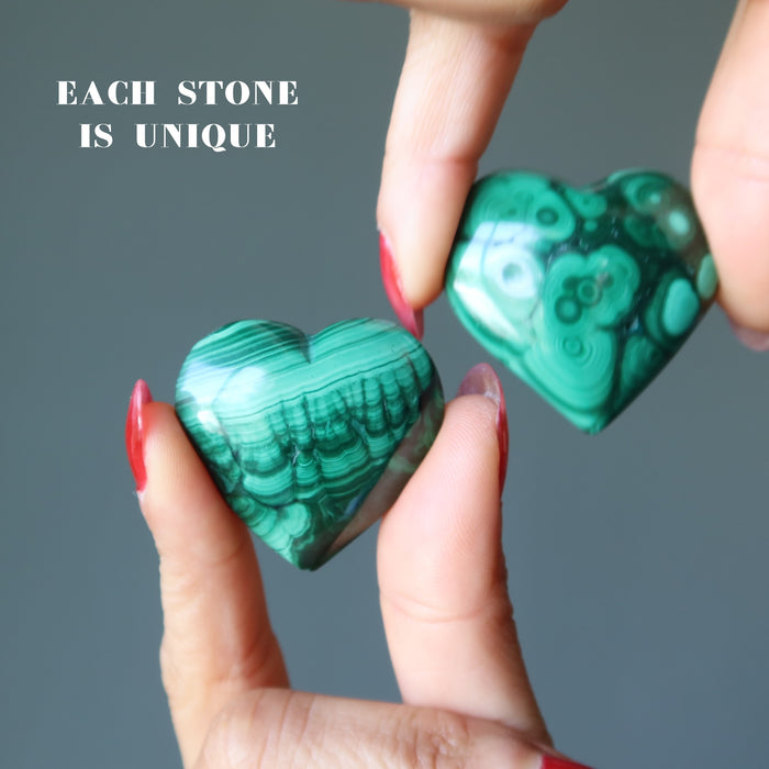 malachite hearts