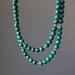 double strand malachite necklace