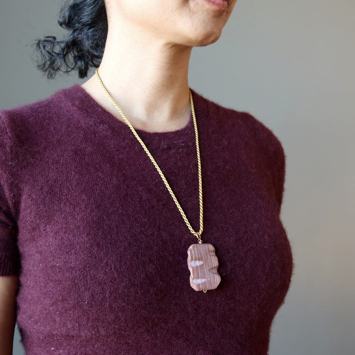 redline marble necklace