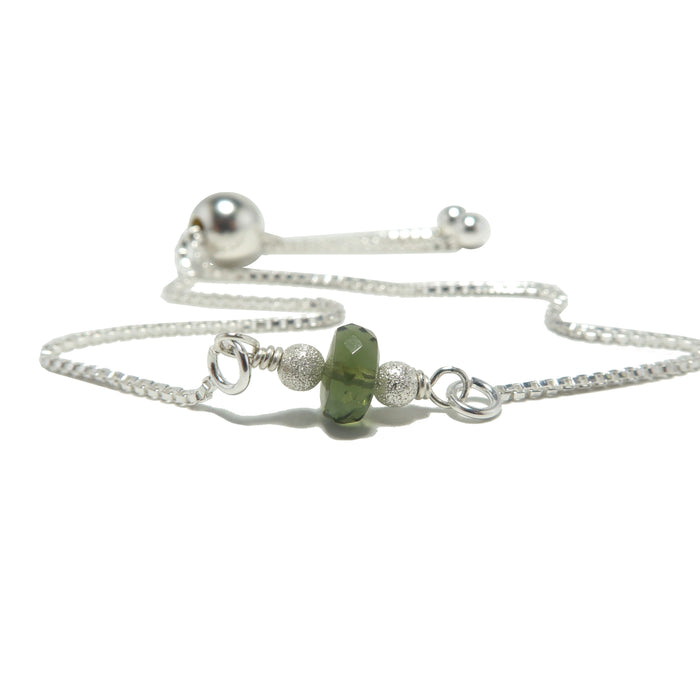 Moldavite Bracelet Halleys Comet Gem Sterling Silver