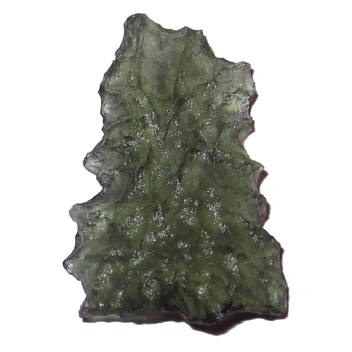 real green moldavite in its raw formation 