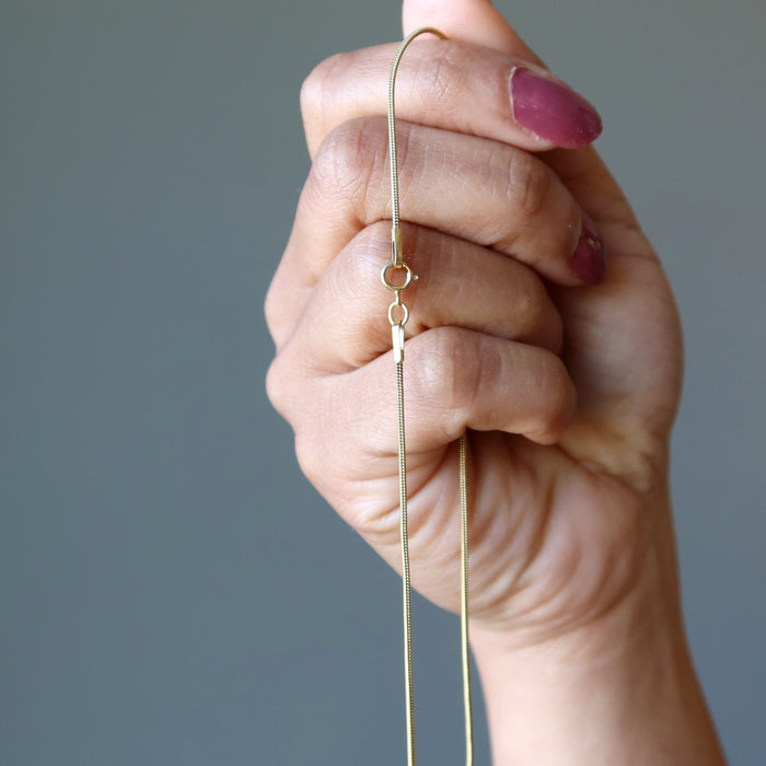 Moldavite Necklace God and Goddess Gemstone Gilded Gold