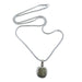 moldavite pendant on sterling silver snake chain