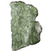 raw green moldavite slice
