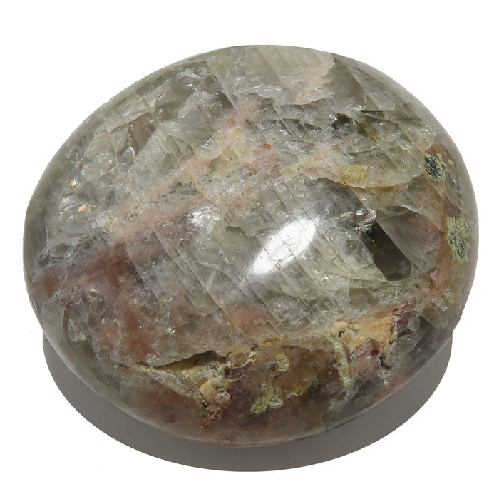 light black moonstone palm stone