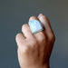 rainbow moonstone ring