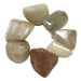 7 peach moonstone tumbled stones