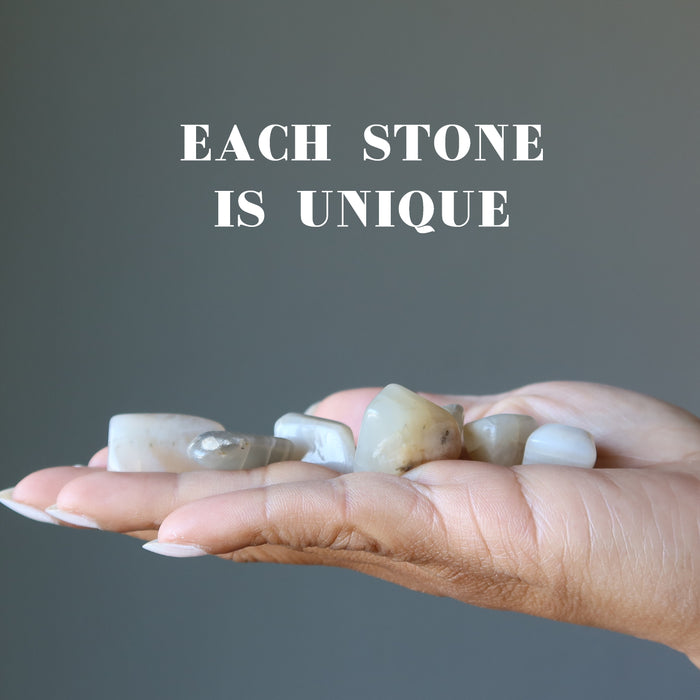 peach moonstone tumbled stones