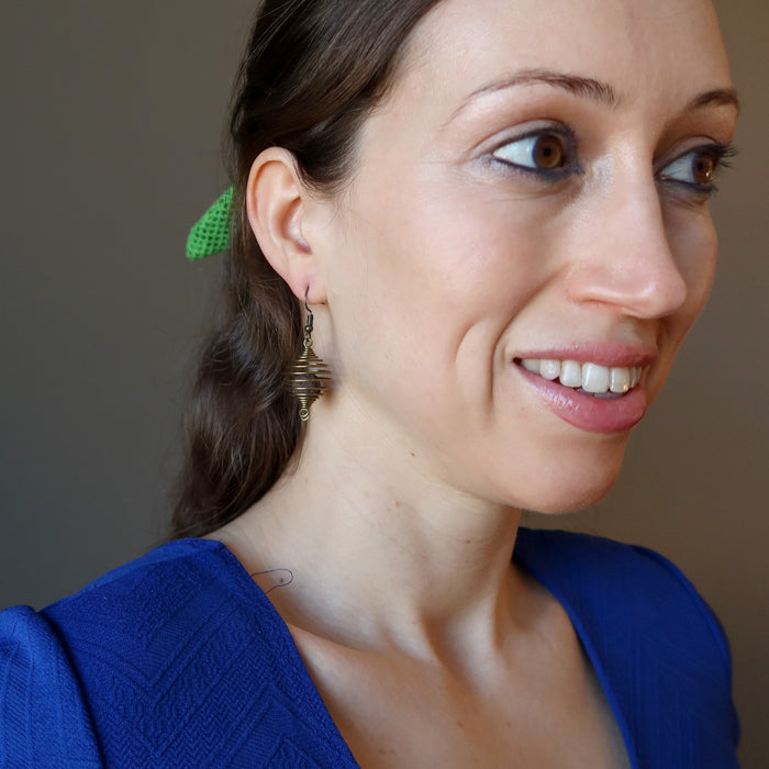 Moqui Marble Earrings Whispering Wise Shaman Stone