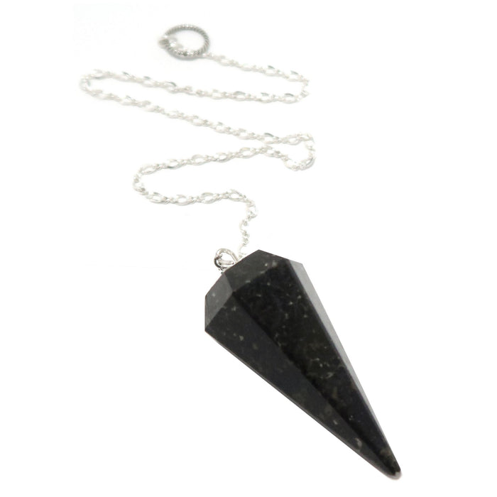 Nuummite Pendulum Mysteries Sterling Silver