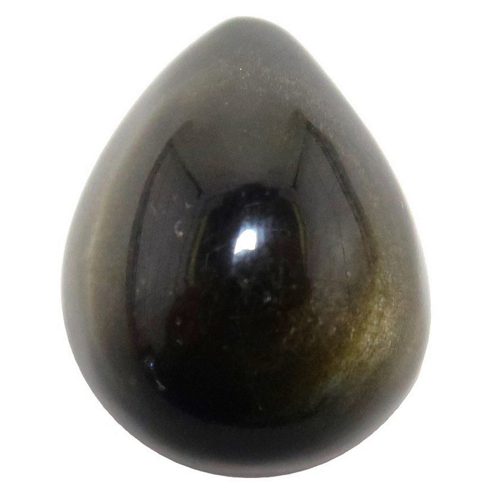 Gold Sheen Obsidian Grid Crystal Drop Drama