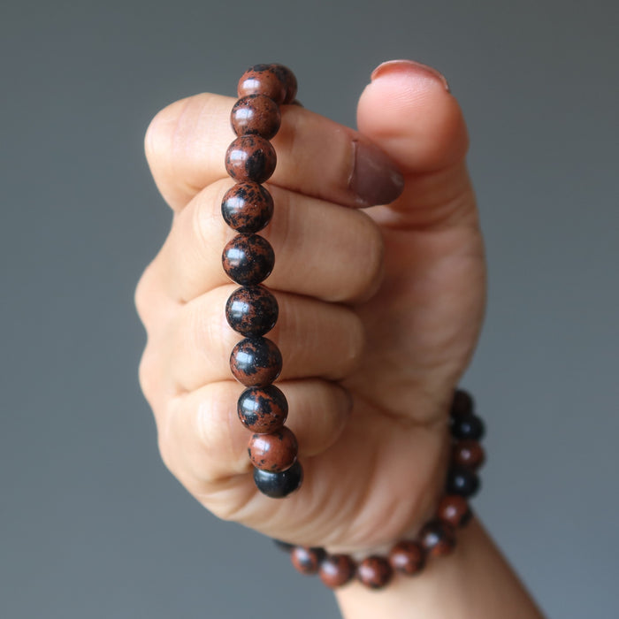 mahogany obsidian bracelet