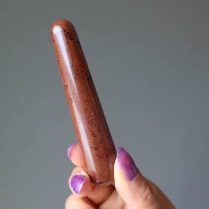 Mahogany Obsidian Massage Wand Knead the Knot