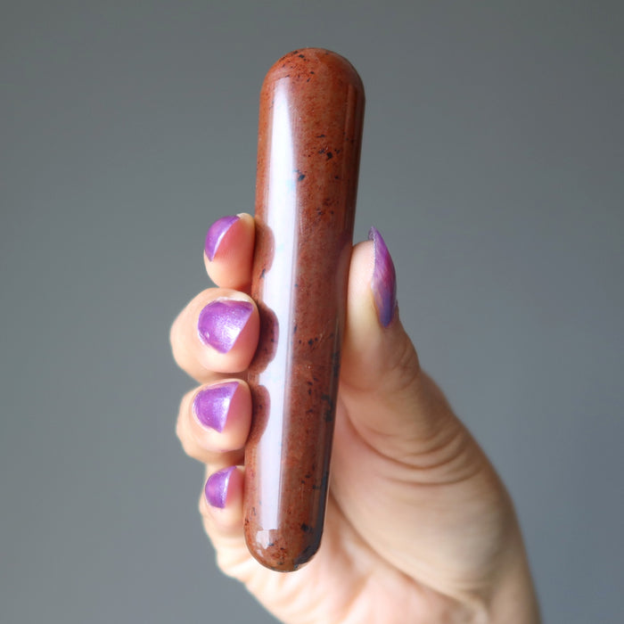 Mahogany Obsidian Massage Wand Knead the Knot
