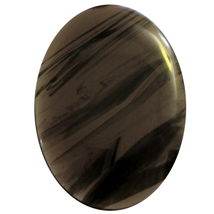 Midnight Lace Obsidian Palm Stone Worry Buster