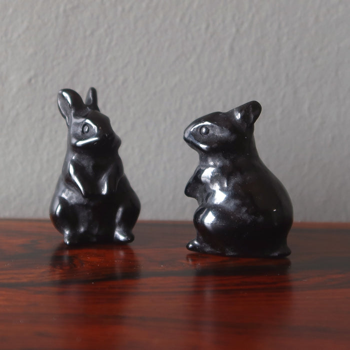 black obsidian rabbits