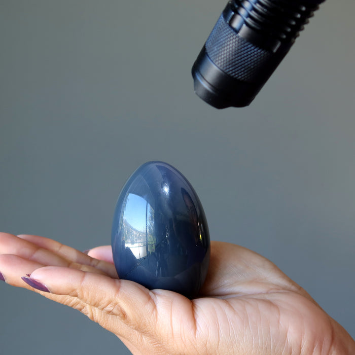Rainbow Obsidian Egg Shadow of Night Stone
