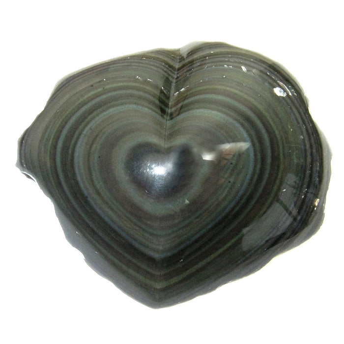 rainbow obsidian heart