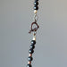 showing a toggle clasp of Black Obsidian Necklace
