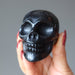 black obsidian skull