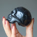 black obsidian skull