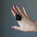 black onyx ring