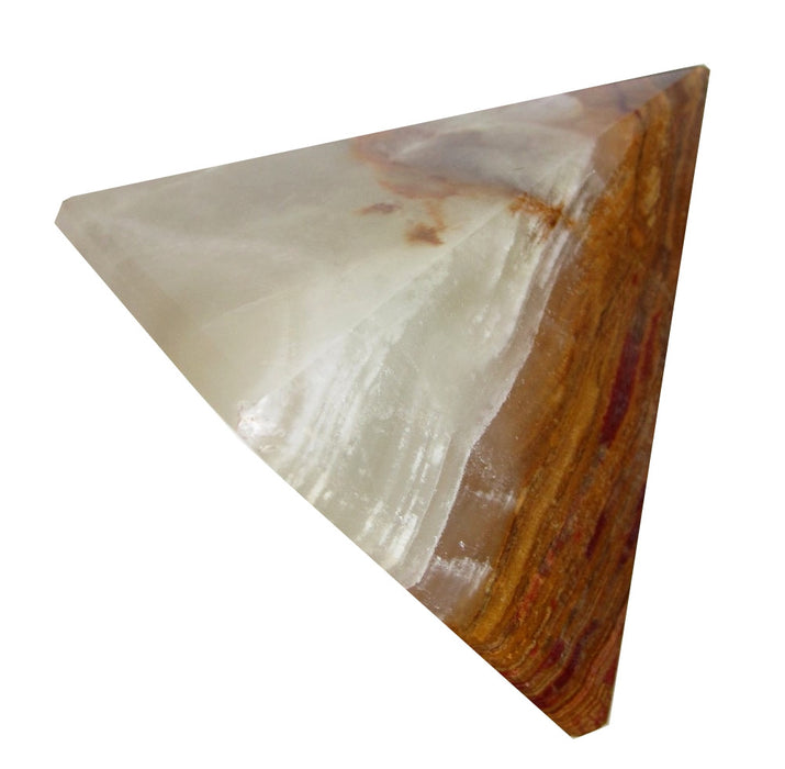 Onyx Solar Plexus Chakra Healing Set Pyramid and Sphere Stones