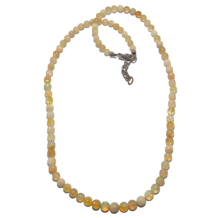 ethiopian opal beaded necklace