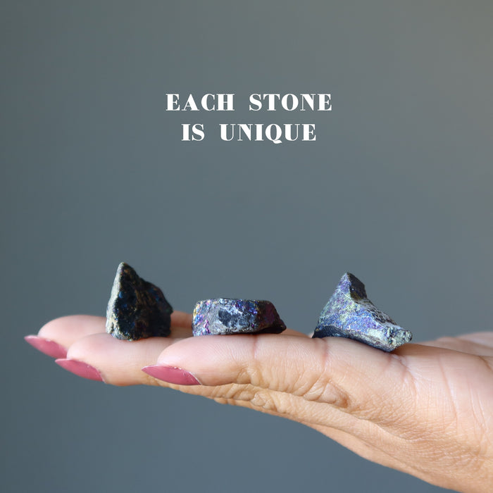 rough peacock ore stones