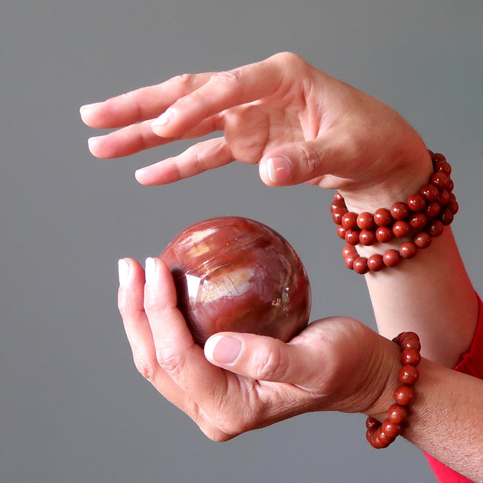 petrified wood sphere