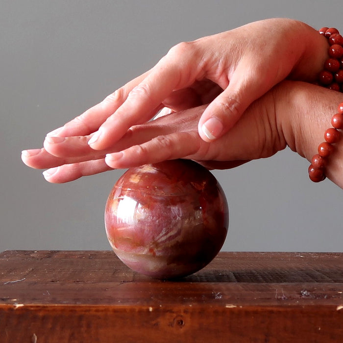 petrified wood sphere