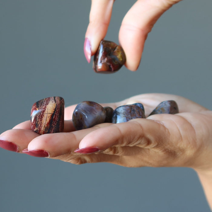 pietersite tumbled stones