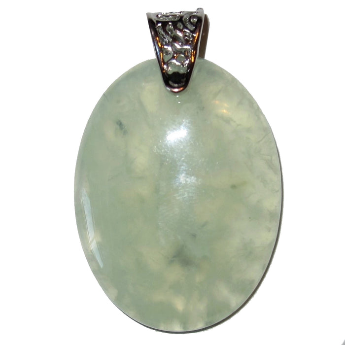 Prehnite Pendant Crystal Happy Spring Green Gemstone
