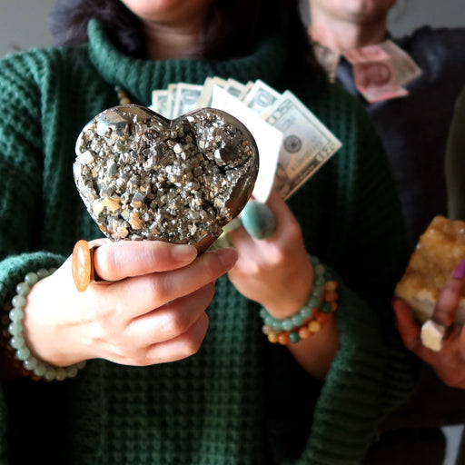 pyrite cluster heart