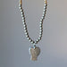 pyrite angel necklace